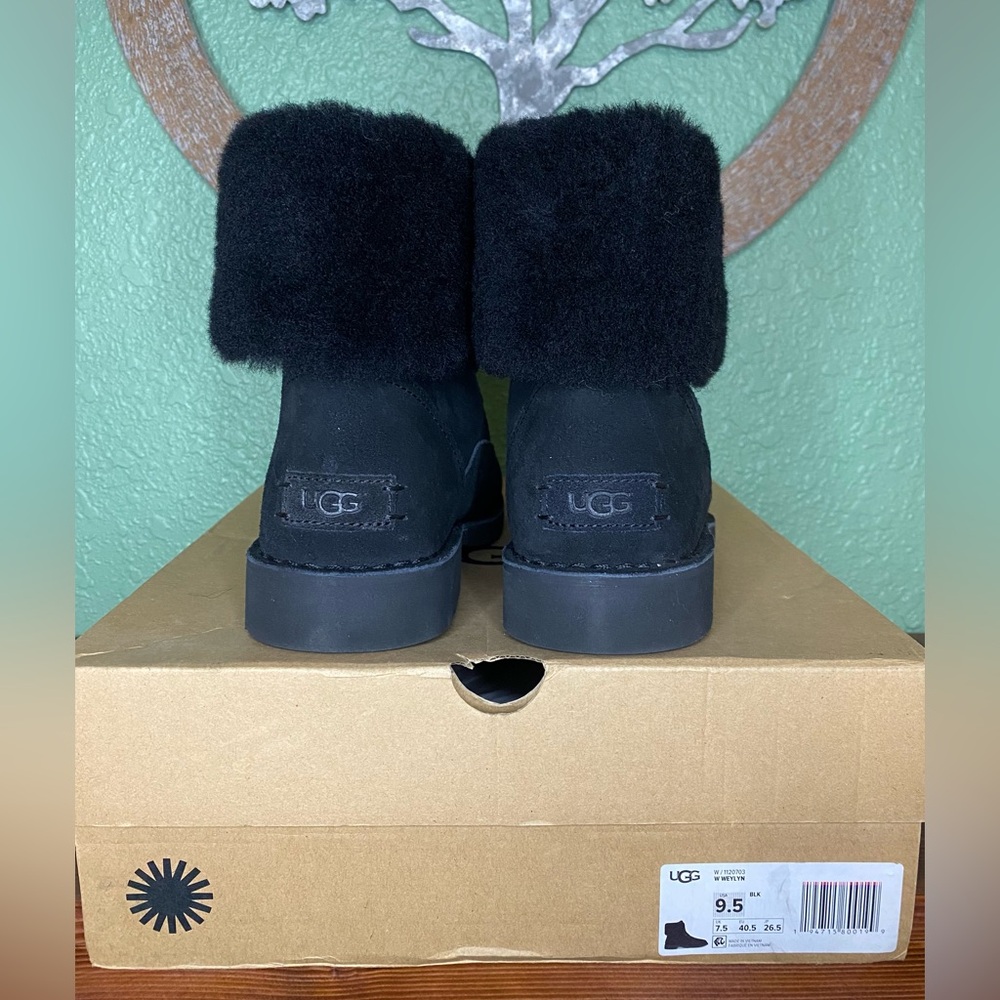 UGG Weylyn, Black, womens size 9.5 - Picture 4 of 9